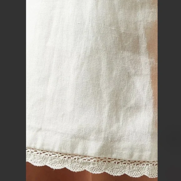 NWT Posse Effi Mini Dress 100% Linen White Size S